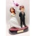 Figura boda novios Guiño Grabada tarta muñecos pastel