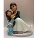 Muñecos figura boda novios con niño o niña tarta pastel