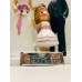 Figuras tarta boda novios con HIJA muñeco pastel