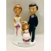 Figuras tarta boda novios con HIJA muñeco pastel