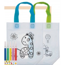 Bolsas infantiles con rotuladores