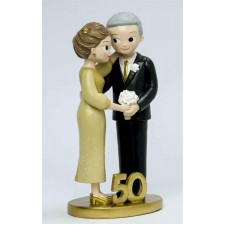 Figura tarta bodas de oro PERSONALIZADA 50 aniversario muñecos pastel