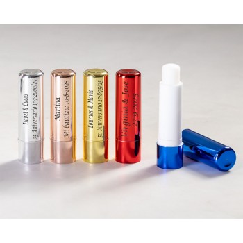 Bálsamo labial PERSONALIZADO para invitadas boda, aniversario o bautizo