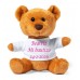 Peluche con camiseta PERSONALIZADA para niños invitados