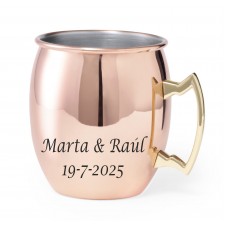 Tazas metálicas PERSONALIZADAS para boda o aniversario