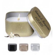 Velas aromáticas GRABADAS caja metal