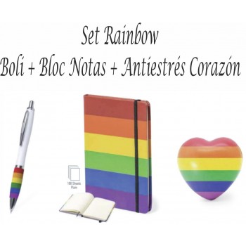 Set Rainbow Boli + Bloc + Corazón
