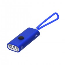 Linterna de led azul de aluminio para invitados