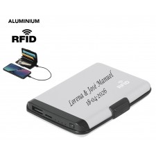 Power Bank y Tarjetero GRABADO para invitados