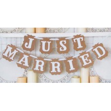 Letras para boda JUST MARRIED decoración