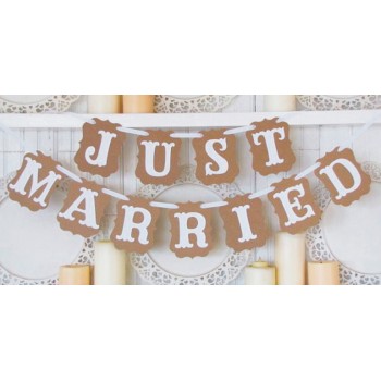 Letras para boda JUST MARRIED decoración